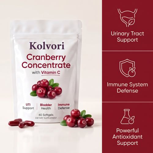 Cranberry Concentrate Softgels (40,000mg) UTI Relief Supplement